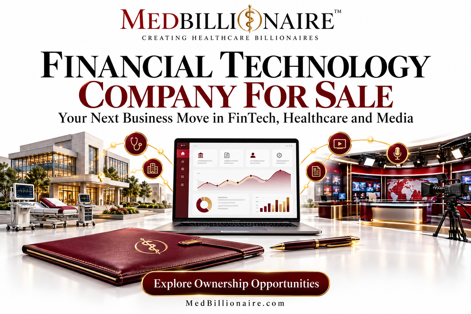 Financial Technology Company for Sale, Your Next Business Move in FinTech, Healthcare and Media